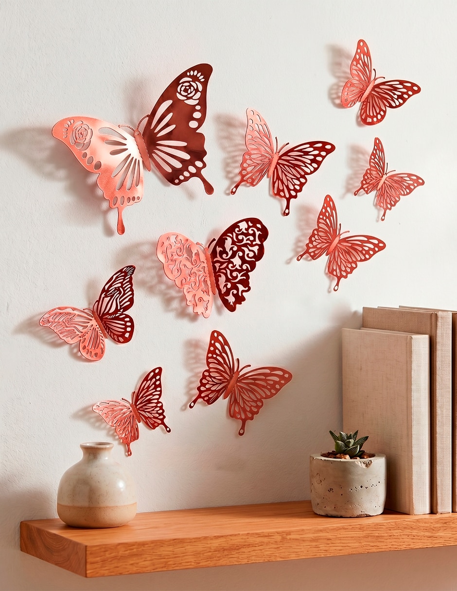 Figura decorativa de mariposa 72 Mariposas Decorativas 3D 4